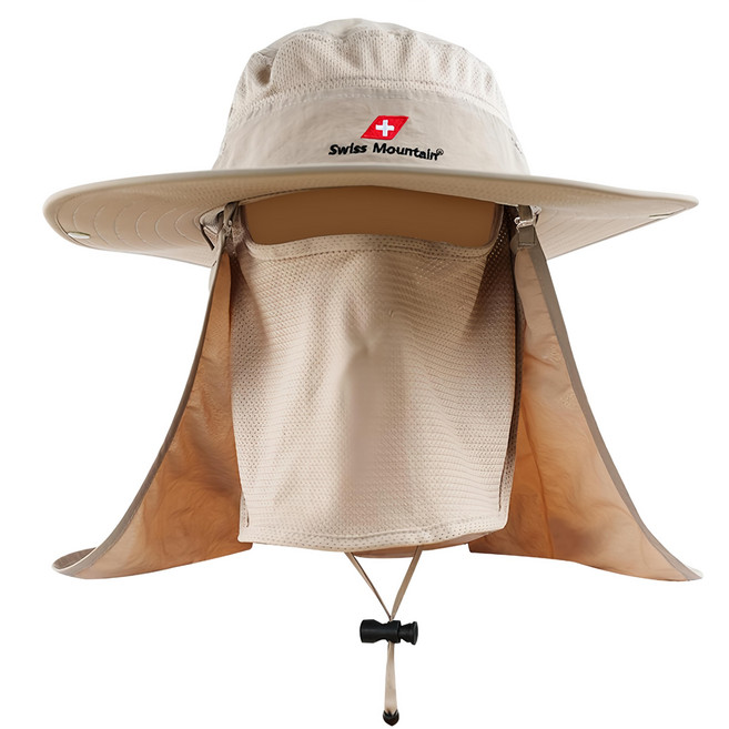 Swiss Mountain 防紫外線遮陽帽, 棕褐色