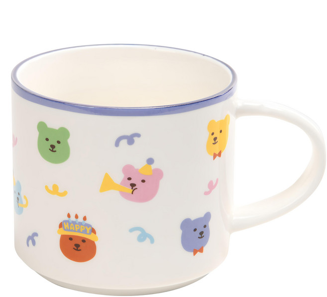 Dailylike 果凍小熊馬克杯 02 360ml, 果凍小熊 多色, 1個