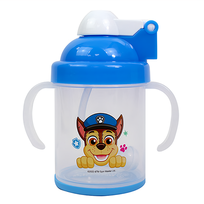 PAW PATROL 汪汪隊立大功 防滑自動吸管杯, 汪汪隊立大功 藍色, 1個, 240cc