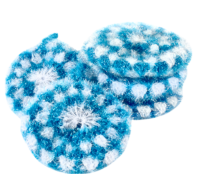 Sunwooland 雙層加厚壓克力纖維菜瓜布 5入, 1組