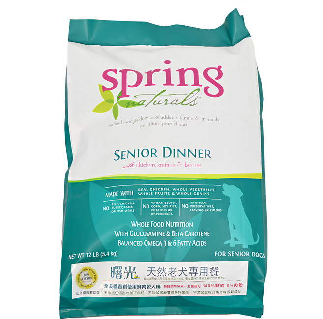 spring 曙光 天然犬餐食 12lb 老犬專用, 1袋