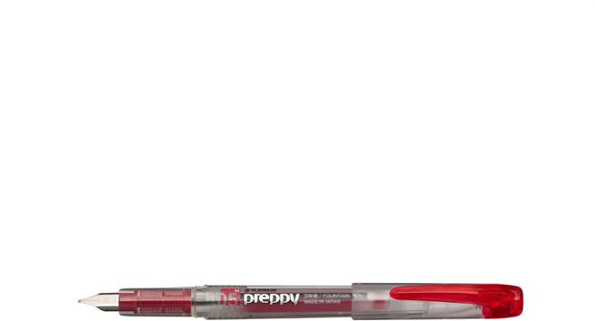PLATINUM 白金牌 本格 PREPPY 中字尖鋼筆 PPQ-300, 紅色, 0.5mm