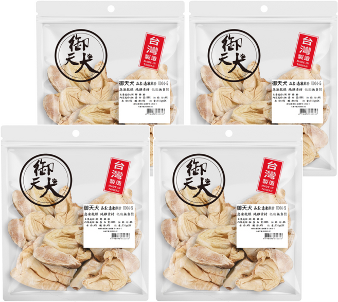 御天犬 急凍零食量販包, 雞肉, 155g, 4包