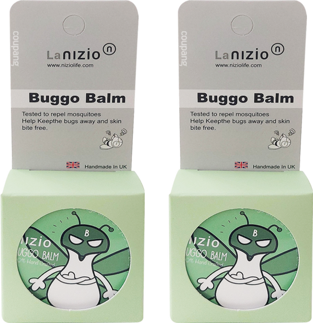 nIZio 威爾斯天然護膚膏系 蟲蟲飛防蚊膏, 25ml, 2個