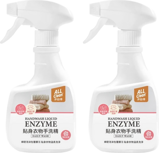 do it 多益得 ALL Clean 貼身衣物手洗精 雪松玫瑰, 360ml, 2瓶