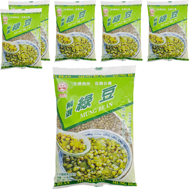 義峰食品 精選綠豆, 400g, 6包