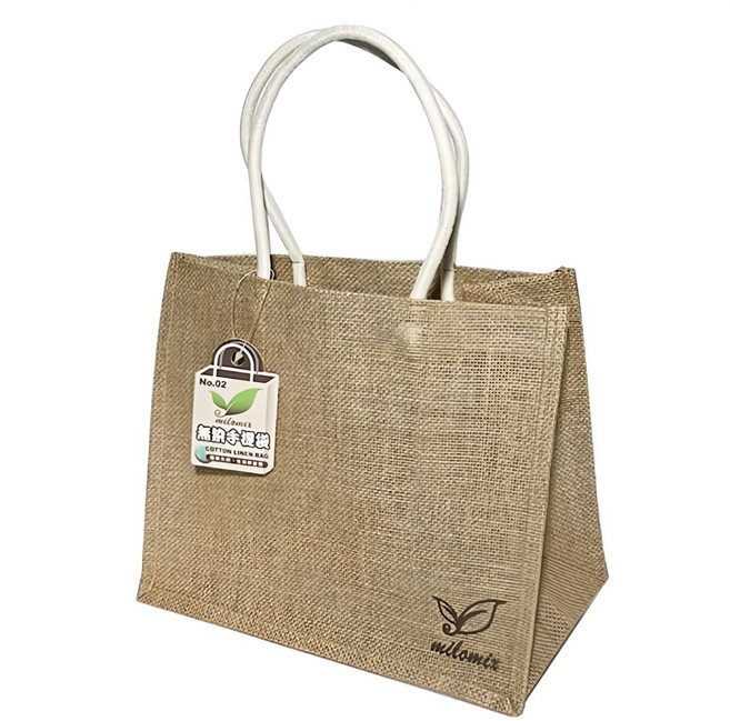 milomix 美樂美事 無染2號手提麻布袋/提袋/收納袋