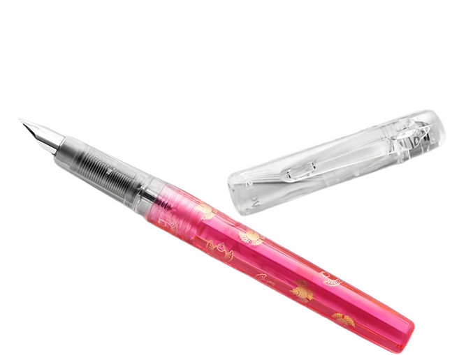 PLATINUM 白金牌 本格PREPPY和系列鋼筆 Modern Maki-e, 0.3mm, 桃紅色