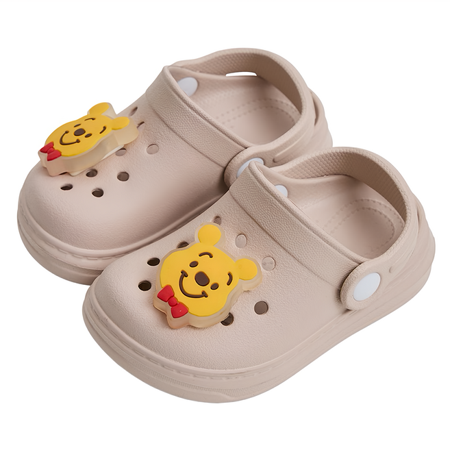 BORUI 柏睿鞋業 兒童款 電燈飾釦洞洞涼鞋 造型防水園丁鞋