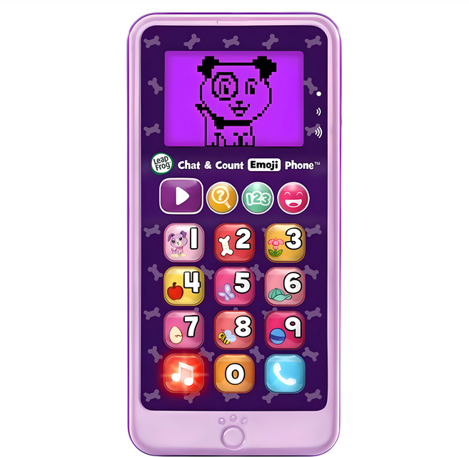 LeapFrog 跳跳蛙 炫光智慧小手機, 粉紫色, 1個