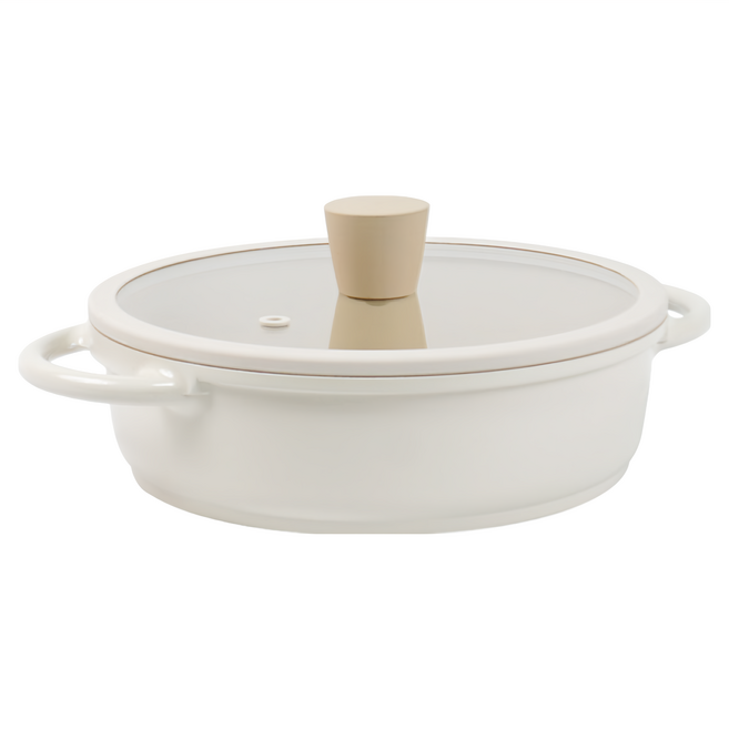 Lacena IH 火鍋湯鍋, 20cm, 奶白色, 1個