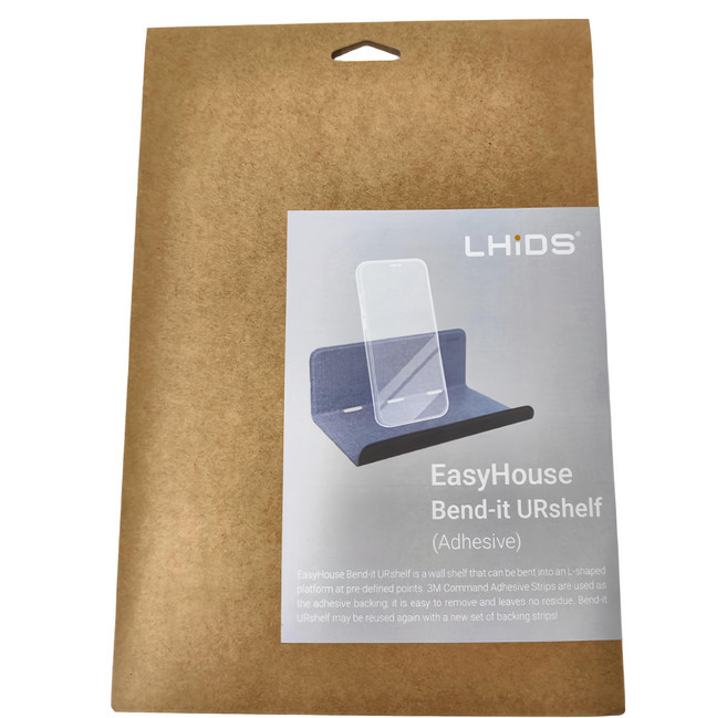 LHiDS EasyHouse 微型壁掛式彎折層架 質感紋理 防潑耐髒, 晨光綠, 1個