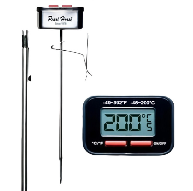Pearl Horse 寶馬 速顯電子式溫度計 附電池, 1個