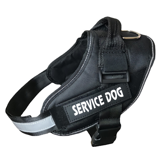 中大型犬防暴衝 K9胸背帶, 黑色, 1個