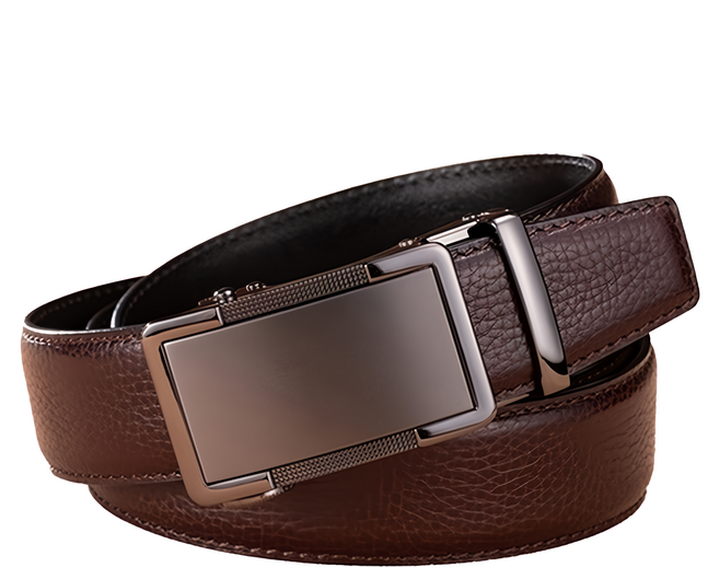 真皮頭層牛皮帶 男士自動扣皮帶腰帶 LL112