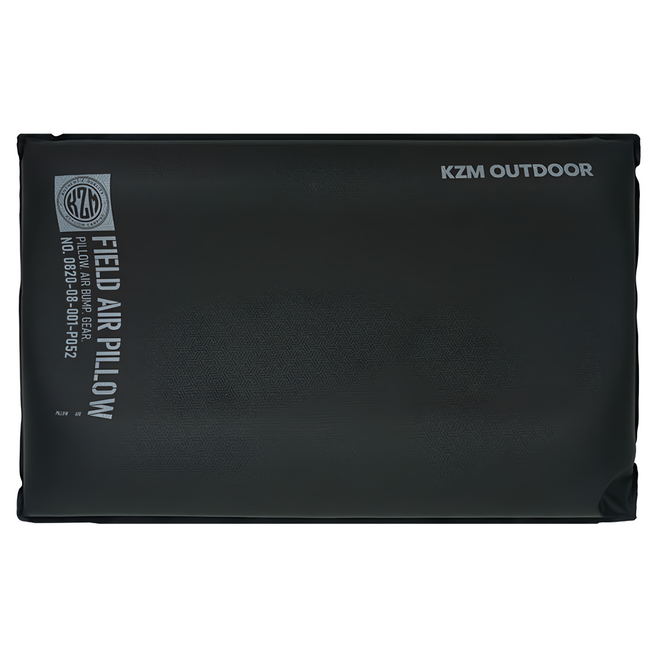 KZM OUTDOOR 輕柔舒眠自動充氣枕, 黑色, 1個