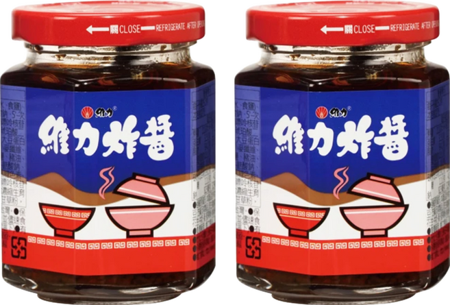 維力 炸醬 玻璃罐裝, 175g, 2罐