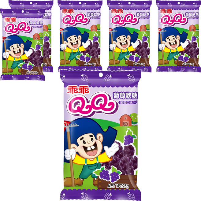 乖乖 QQ葡萄軟糖, 28g, 6包