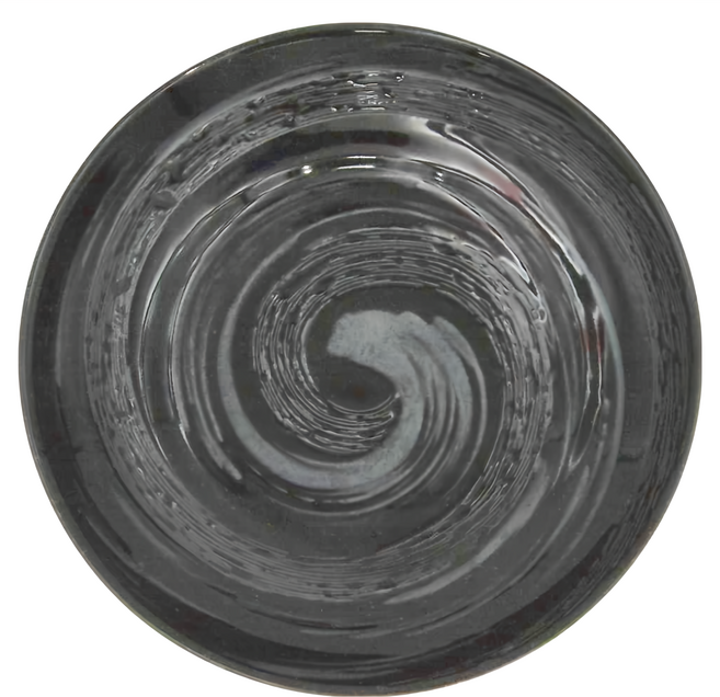 黑旋皿 日本製 9吋 XL11102-30 1個, 黑色