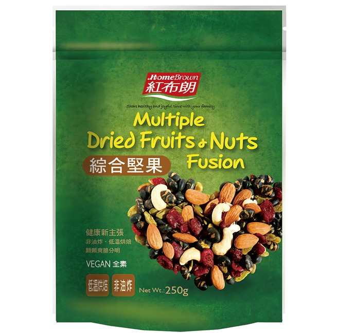 HomeBrown 紅布朗 綜合堅果, 250g, 1包