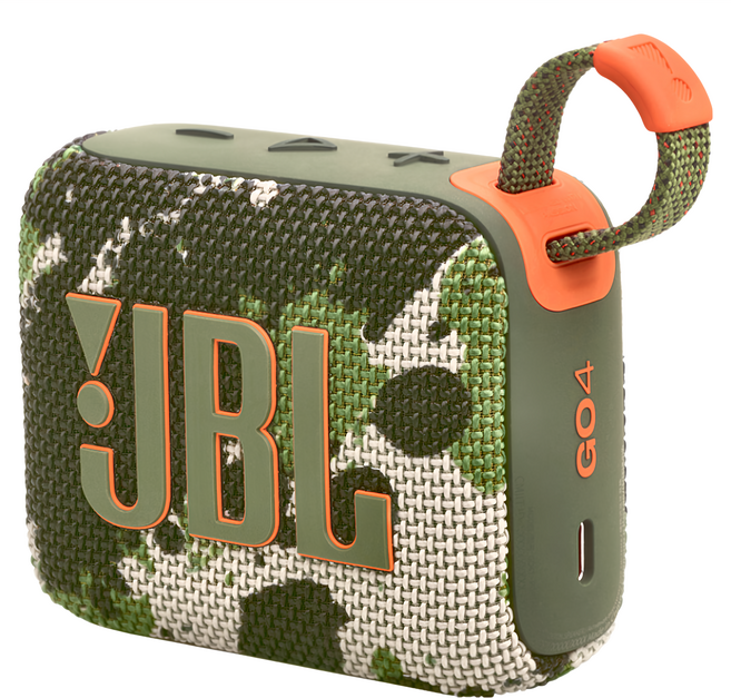 JBL GO 4 可攜式防水藍牙喇叭 7 小時播放 防水防塵 多台喇叭連接, 迷彩