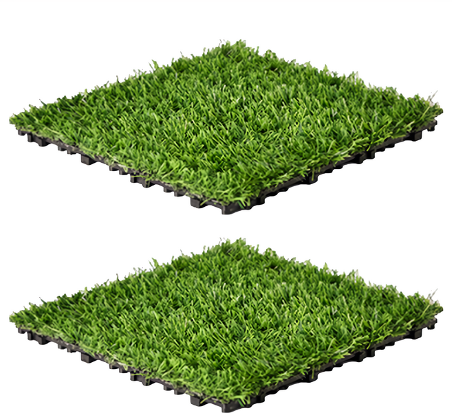 Meric Garden 仿真草皮 卡扣地板 排水踏板, 1組, 綠色
