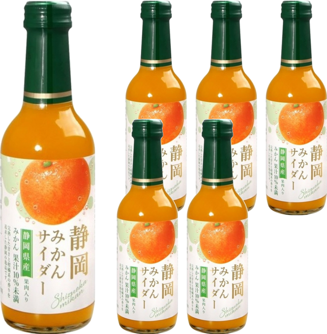 木村飲料 靜岡柑橘風味汽水 靜岡縣產, 240ml, 6瓶