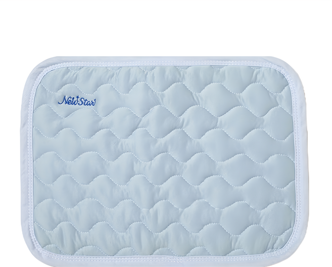 New Star 明日之星 超涼感透氣舒眠枕巾 枕頭墊 方型 NS-2567, 冰島藍