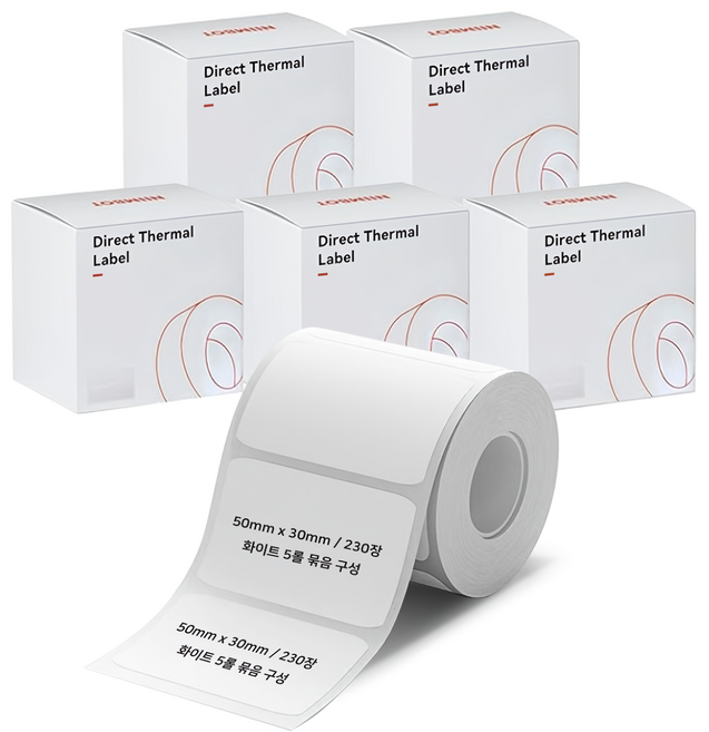 NIIMBOT B21 전용라벨 5롤묶음 님봇라벨지