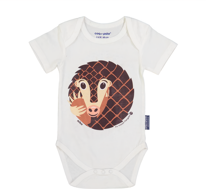 Coq en Pâte 短袖包屁衣 童趣圖案 舒適穿搭 GOTS認證