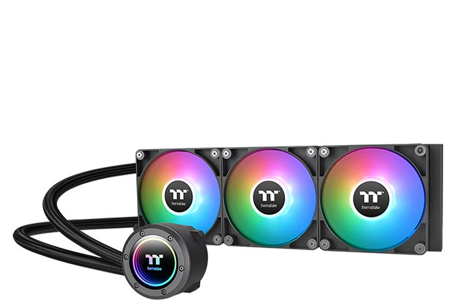 Thermaltake 曜越 TH360 V2 ARGB Sync 主板連動 水冷散熱器-360mm, CL-W362-PL12SW-A, 黑色, 1個