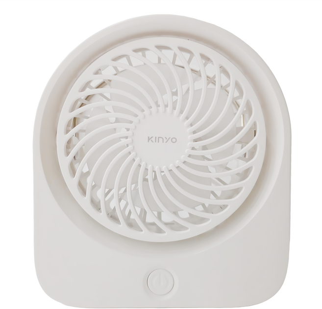 Kinyo 夾立式迷你充電風扇, UF-1685, 白色