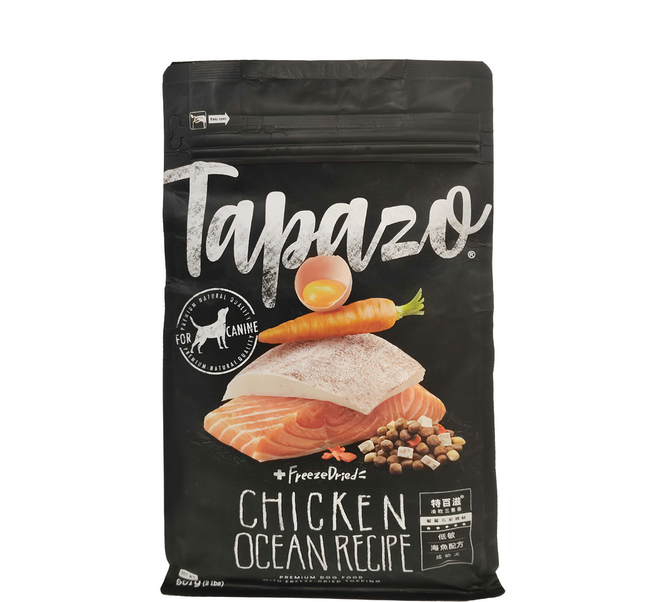 Tapazo 特百滋 成幼犬 凍乾三重奏, 低敏海魚配方, 907g, 1袋