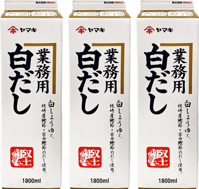 Yamaki 雅媽吉 鰹魚淡色濃縮高湯, 1.8L, 3瓶