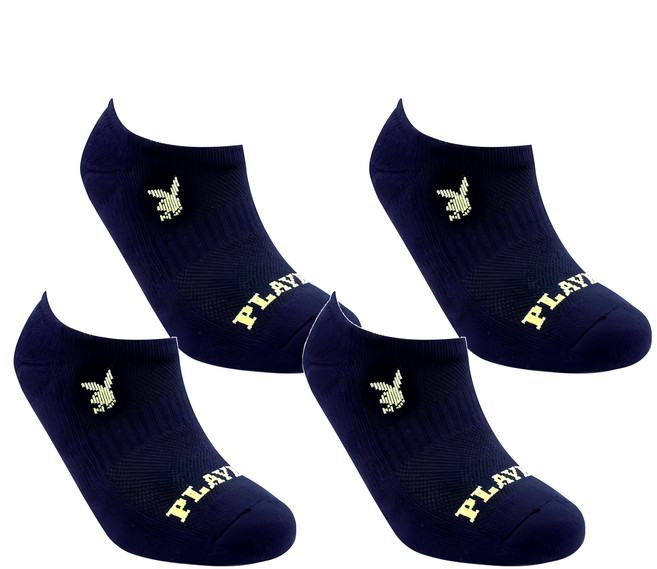 PLAYBOY 素色百搭加厚氣墊船形運動男襪 2雙