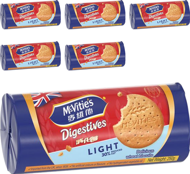 McVitie's 麥維他 輕怡消化餅, 250g, 6包
