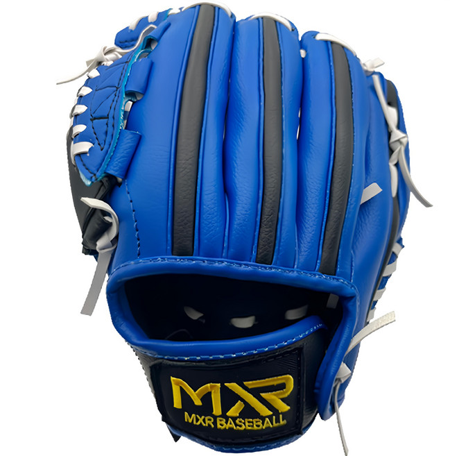 WHINHEART 致勝棒球全方位手套 左投用 TN-100, 1個, 藍色 + 黑色 + 白色