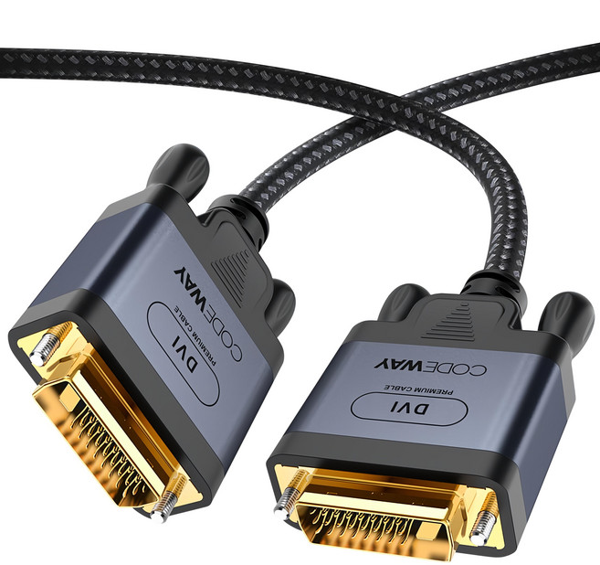 CODEWAY DVI-D 雙通道螢幕連接線 2m, 1條