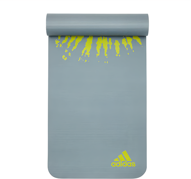 adidas 愛迪達 紮染防滑瑜珈墊, 鐵霧灰, 1個