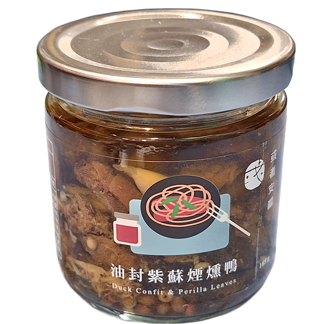 OR sauce 或者安醬 油封紫蘇煙燻鴨, 185g, 1罐