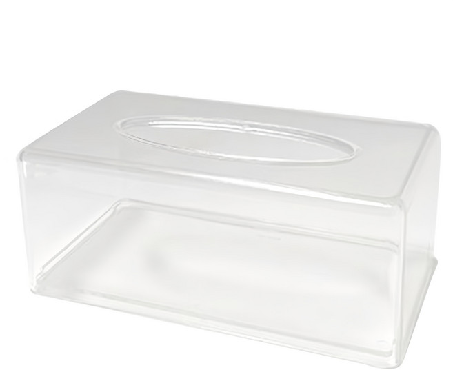 comet 壓克力衛生紙盒 22 x 12 x 9cm, 透明色, 1個