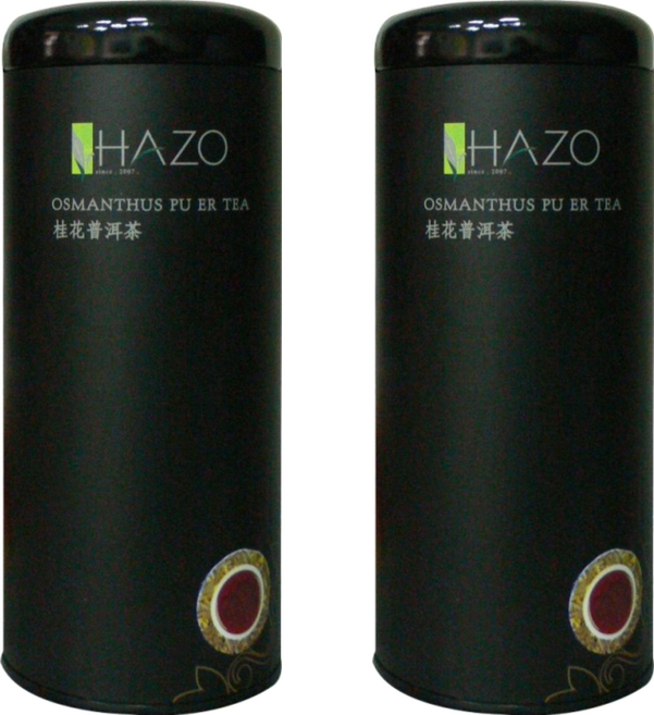 HAZO 桂花普洱茶, 100g, 1罐, 2罐