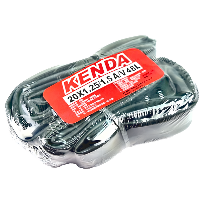 KENDA 建大輪胎 1.5 A/V 48L 48長 美式氣嘴 406內胎, 2個, 黑色