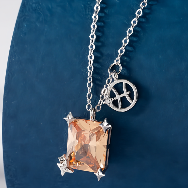 MARIGOLD 美爾朵 925純銀 12星座星辰誕生石項鍊 KMD250 40.5cm