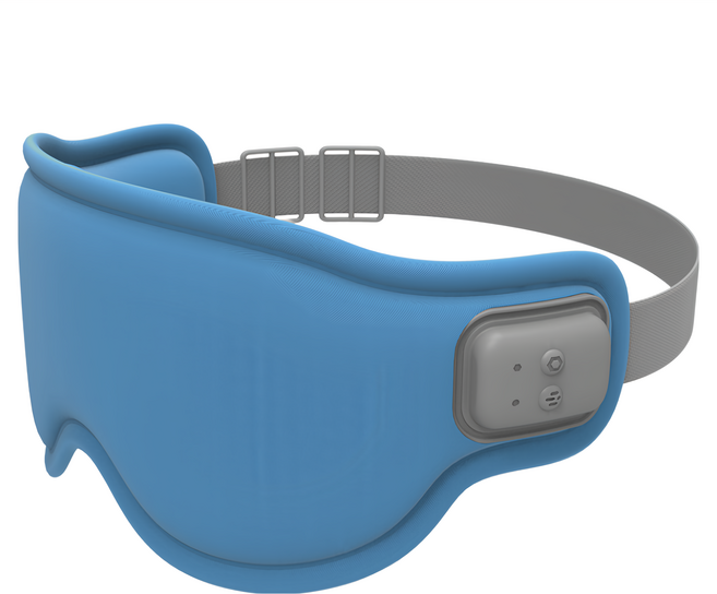 tokuyo 督洋 EyeSleep 石墨烯振動溫熱舒眠眼罩 TS-077, 藍色