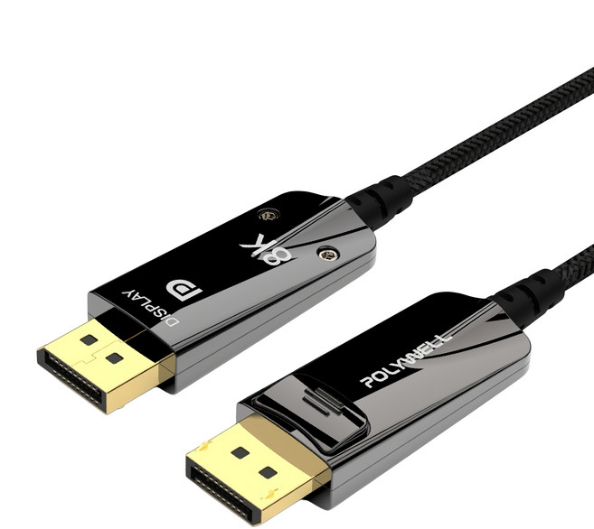 POLYWELL 寶利威爾 DP 8K AOC 光纖影音線, PW15-W46-H050, 1條, 5m