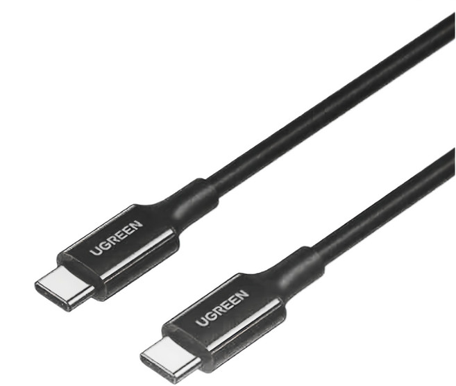 UGREEN 綠聯 快充電線 Type-C對Type-C 100W 5A, 2m, 黑色, 1條