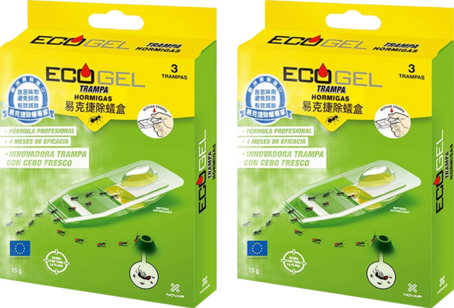 ECOGEL 易克捷 除蟻盒, 15g, 2盒