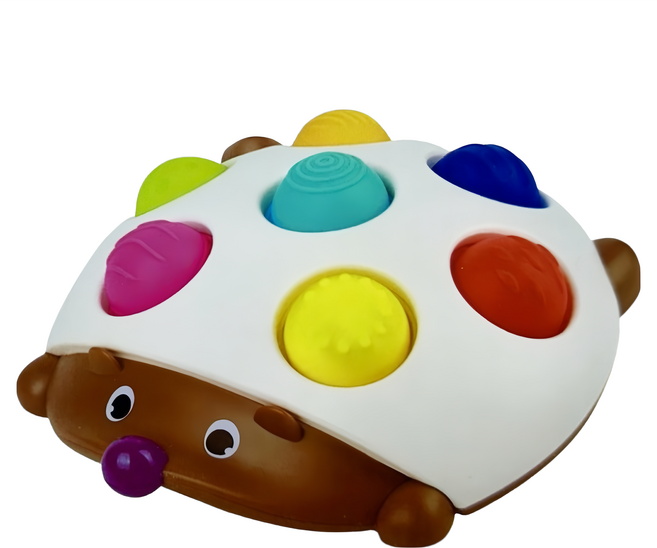 Sowow 索沃 刺蝟造型手指按壓安撫玩具 解壓安撫泡泡樂 0歲以上適用, 1個