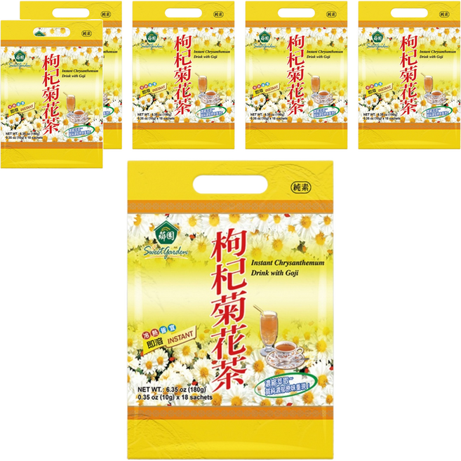 薌園 枸杞菊花茶 晶粒沖調飲品, 10g, 18包, 6袋
